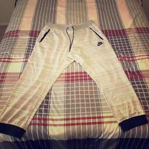 Nearly New White Heather Nike Joggers XXL